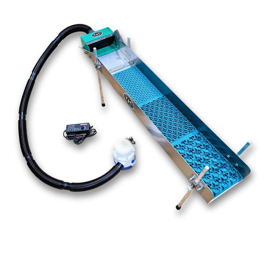 8X47 Power Sluice Box Kit with Dream Mat + 18" leg Kit | Gold Prospecting Equipment