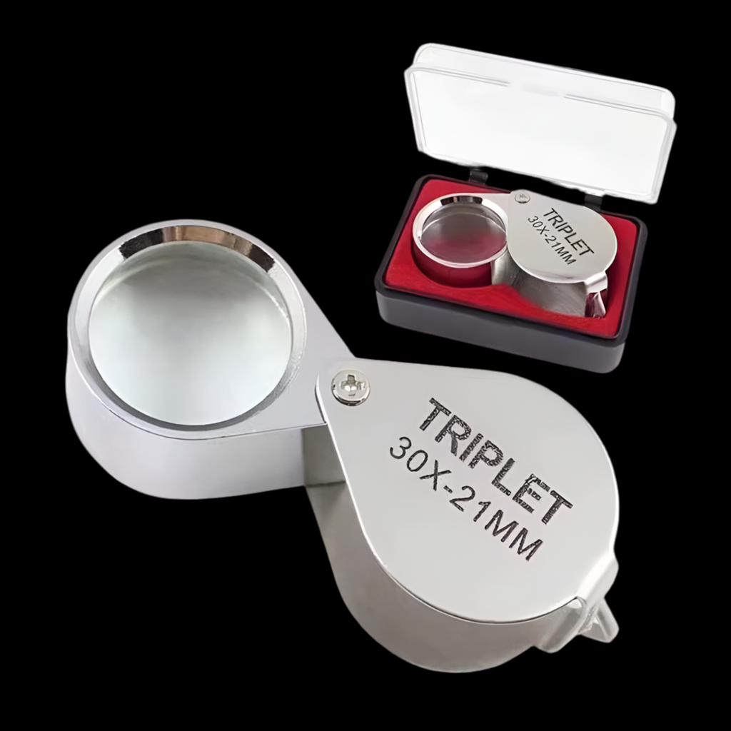 Mini 365nm UV Blacklight & 30x Jeweler's Loupe Bundle