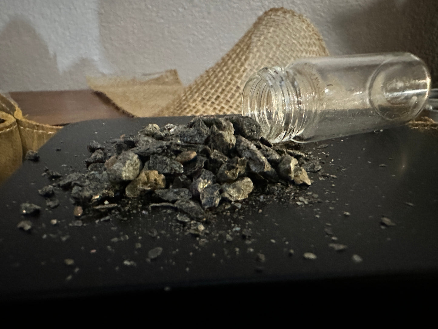 Cosmic Stardust Vial - Ancient Meteor Impact Minerals from Wyoming Craton