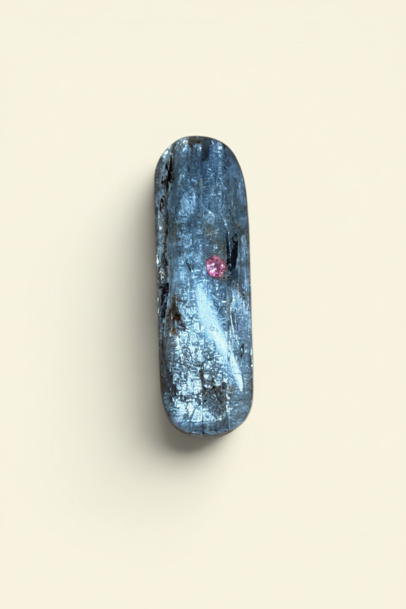 Master Vault Specialty — Wyoming Ruby & Pink Sapphire Kyanite Blade | UV Fluorescent