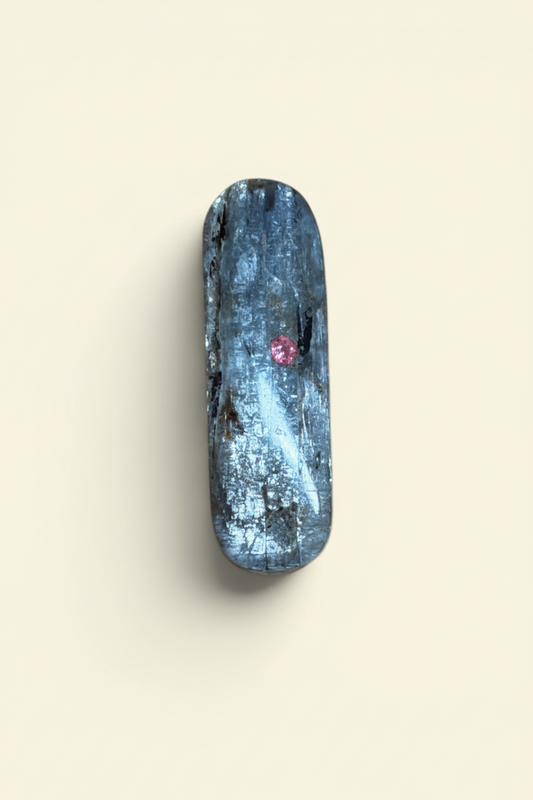 Master Vault Specialty — Wyoming Ruby & Pink Sapphire Kyanite Blade | UV Fluorescent
