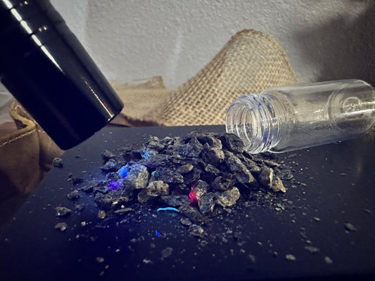 Cosmic Stardust Vial - Ancient Meteor Impact Minerals from Wyoming Craton