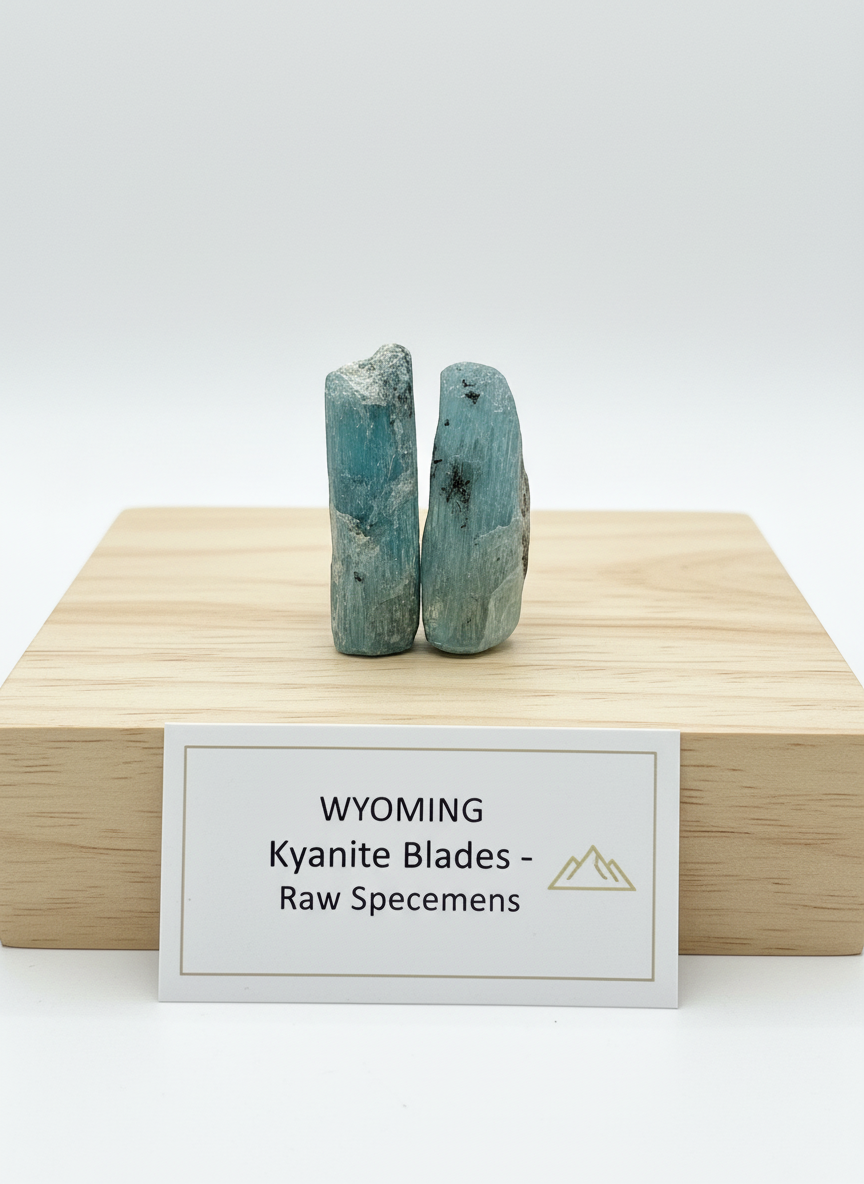 Classic Kyanite Blade Set - + mini vial of Celestial Cosmic Stardust