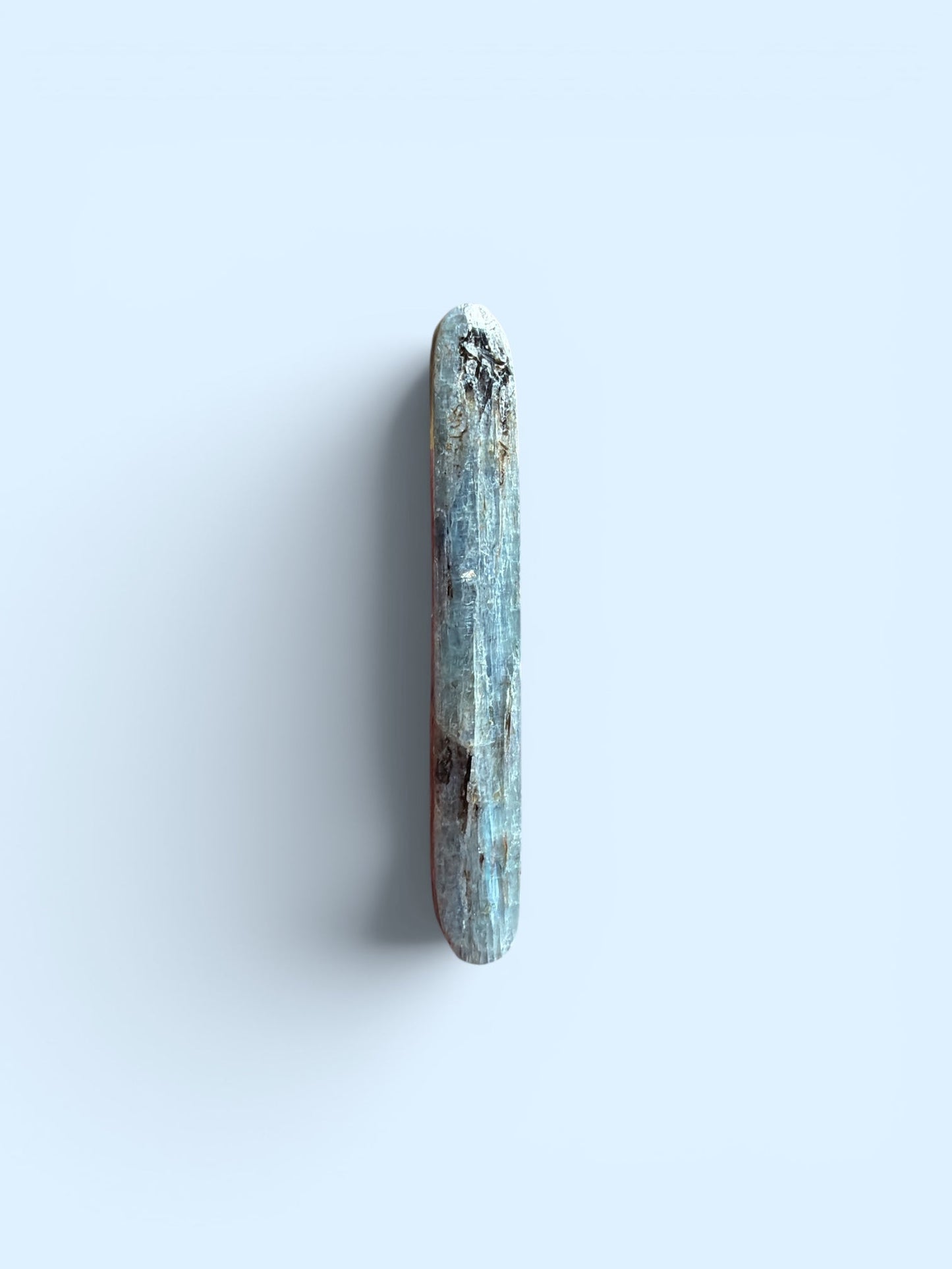 Wyoming Kyanite Cabochon Blade — Pale Aqua Fibrous Crystal Premium Specimen