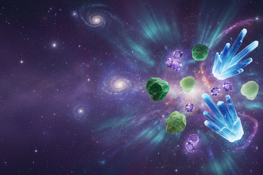 Cosmic Mystical Wyoming Minerals Banner