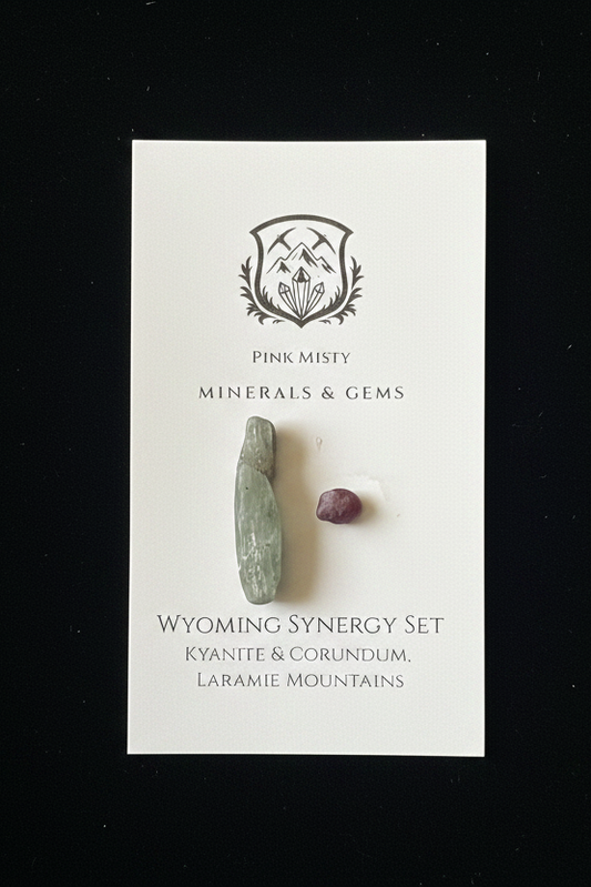 Wyoming Synergy Set — Standard | Kyanite & Corundum, Laramie Mountains