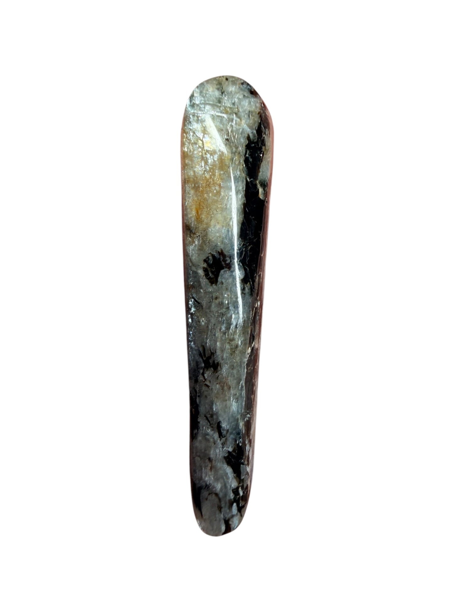 Wyoming Kyanite Cabochon Blade — Bold Black Matrix Premium Specimen