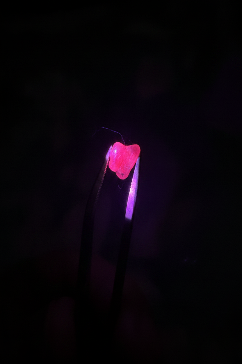 Wyoming Ruby UV Fluorescence Photo
